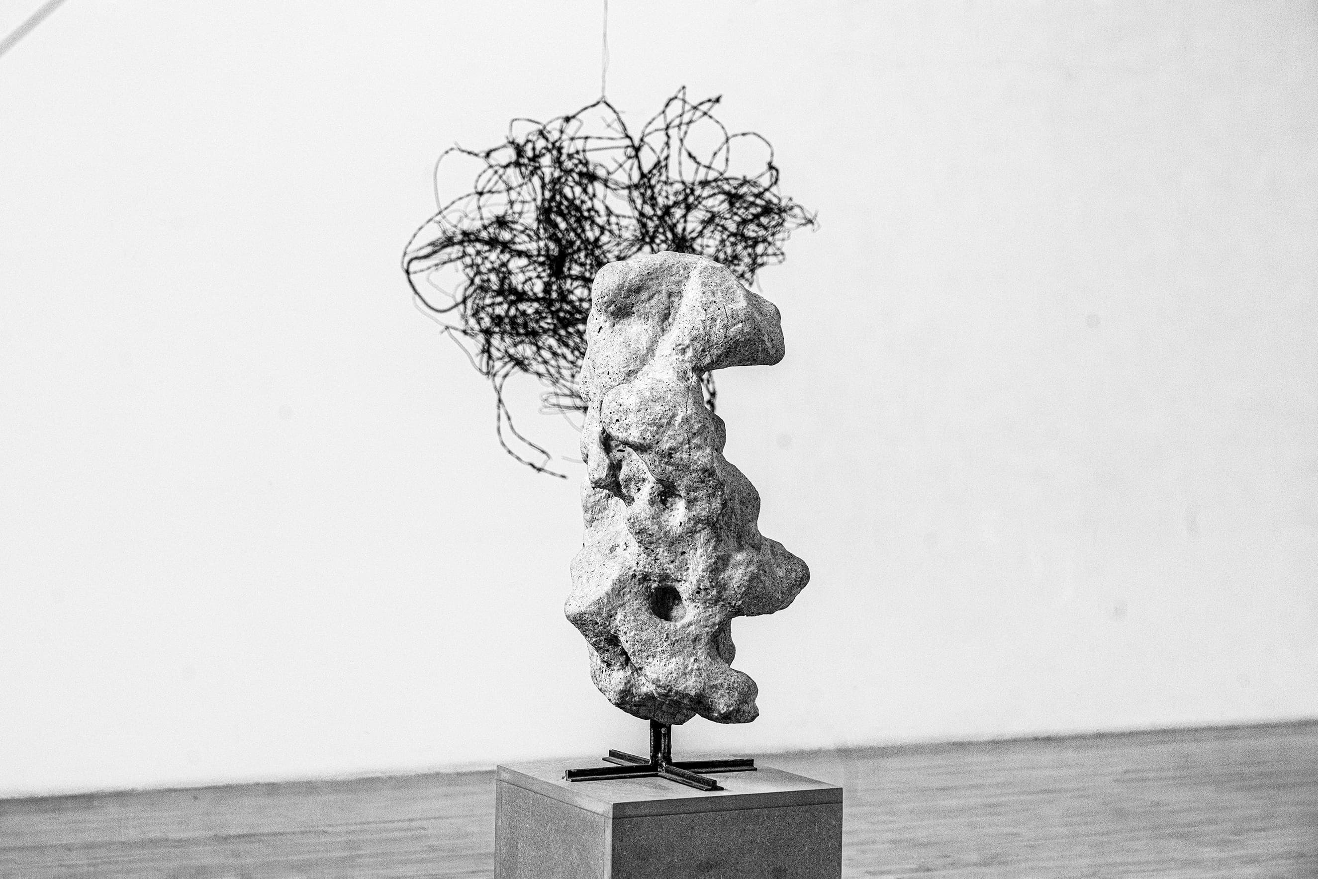 Artwork installed in the See Stop Run exhibition